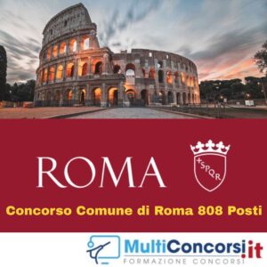 Preparazione Concorso Comune di Roma 2025 per 808 Posti nei Profili di Istruttore, Operatore e Funzionari