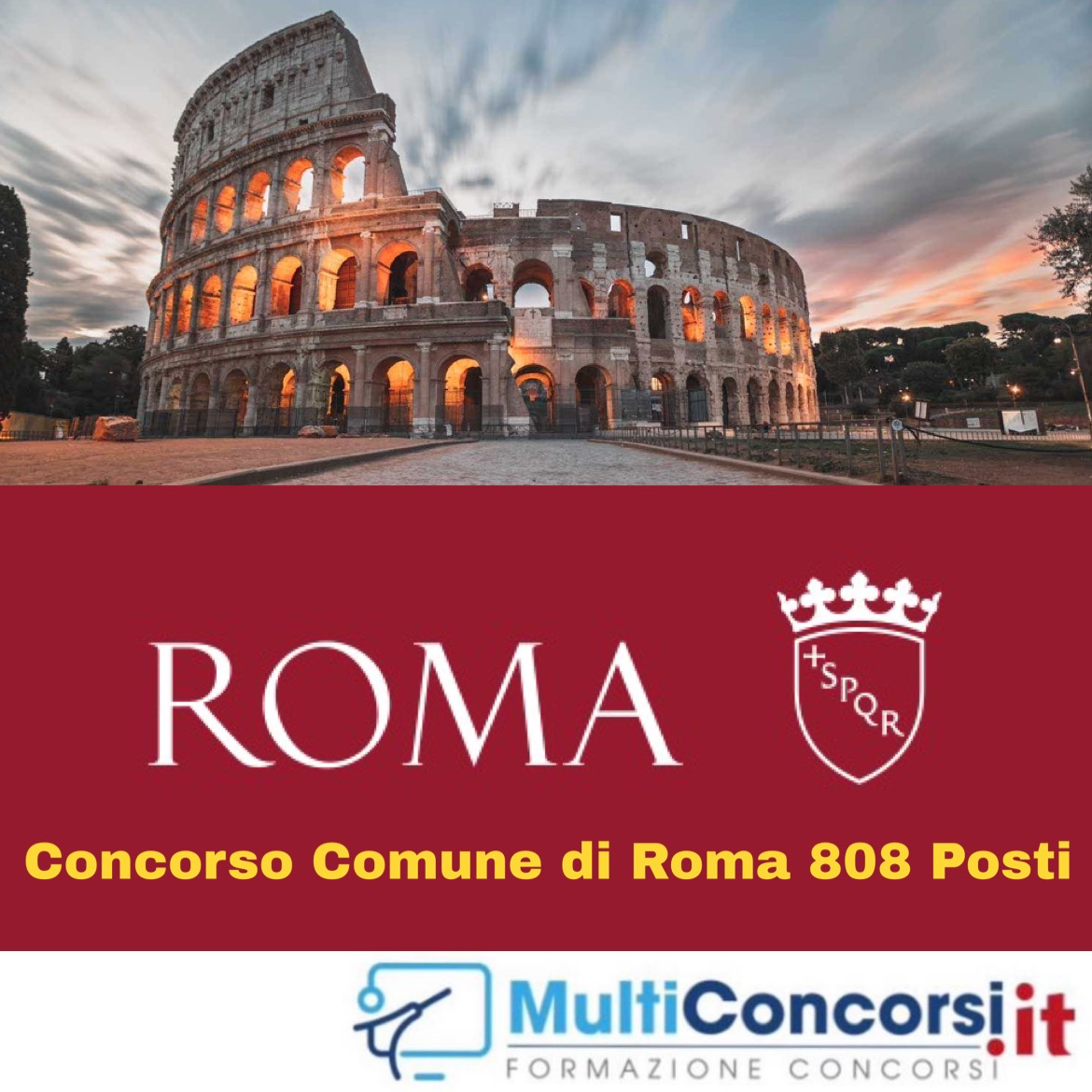 Preparazione Concorso Comune di Roma 2025 per 808 Posti nei Profili di Istruttore, Operatore e Funzionari