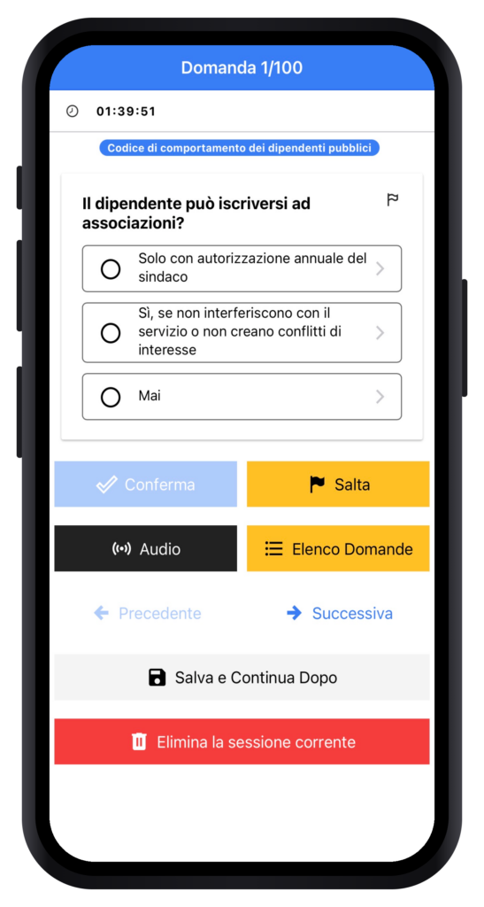 Simultore Quiz concorsi
