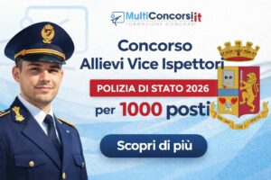 Concorso Vice Ispettore Polizia di Stato 2026 - 1000 posti