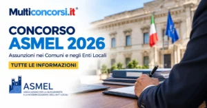 Candidature chiuse ASMEL 2026: assunzioni nei Comuni e negli Enti Locali, candidato che compila documenti davanti a un palazzo comunale